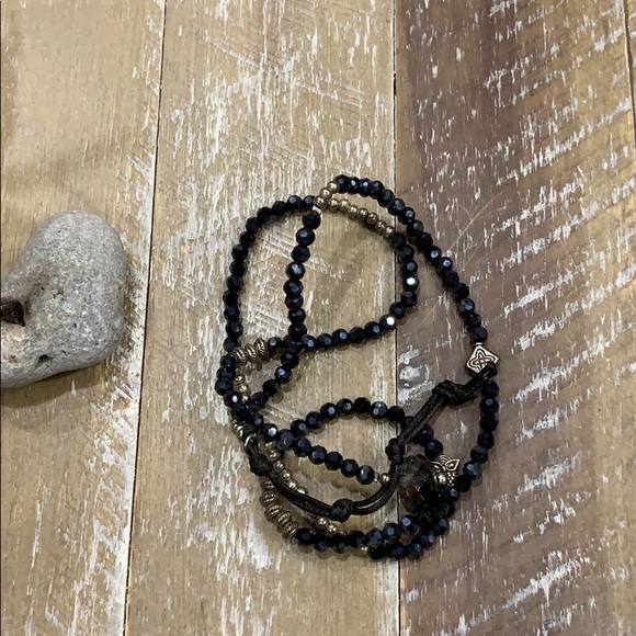 🌅Owl lovers Black Crystal Necklace - Picture 5 of 8